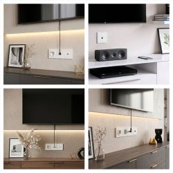 Розетка ЭРА Galaxy 15-3101-01 TV одиночная IP20 белый | Эра Galaxy