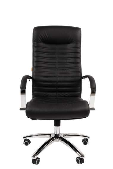 Офисное кресло Chairman 480 Россия нат.кожа/экокожа черный N