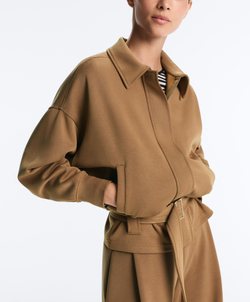 Oysho Куртка-пиджак из саржи с поясом, медный