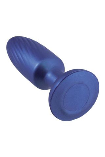 Синяя анальная пробка G Stuck - 10 см. (Цвет: синий)