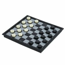 GAEM Игра настольная магнитная "Шашки", L15 W7,5 H2,5 см