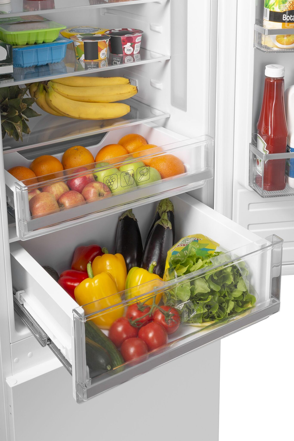 Встраиваемый холодильник Meferi MBR177 COMBI NO FROST POWER фото 7