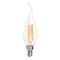 Лампа светодиодная Feron E14 15W 4000K Свеча на ветру Матовая 38263