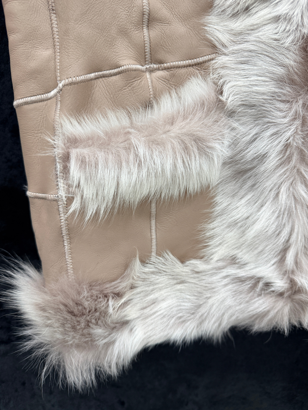 Жилет из натуральной овчины. 54-56 Размер