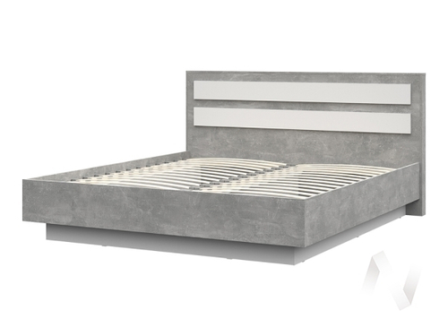 Кровать 1.8х2.0 КР 03 МС Денвер (ателье светлое/белый)