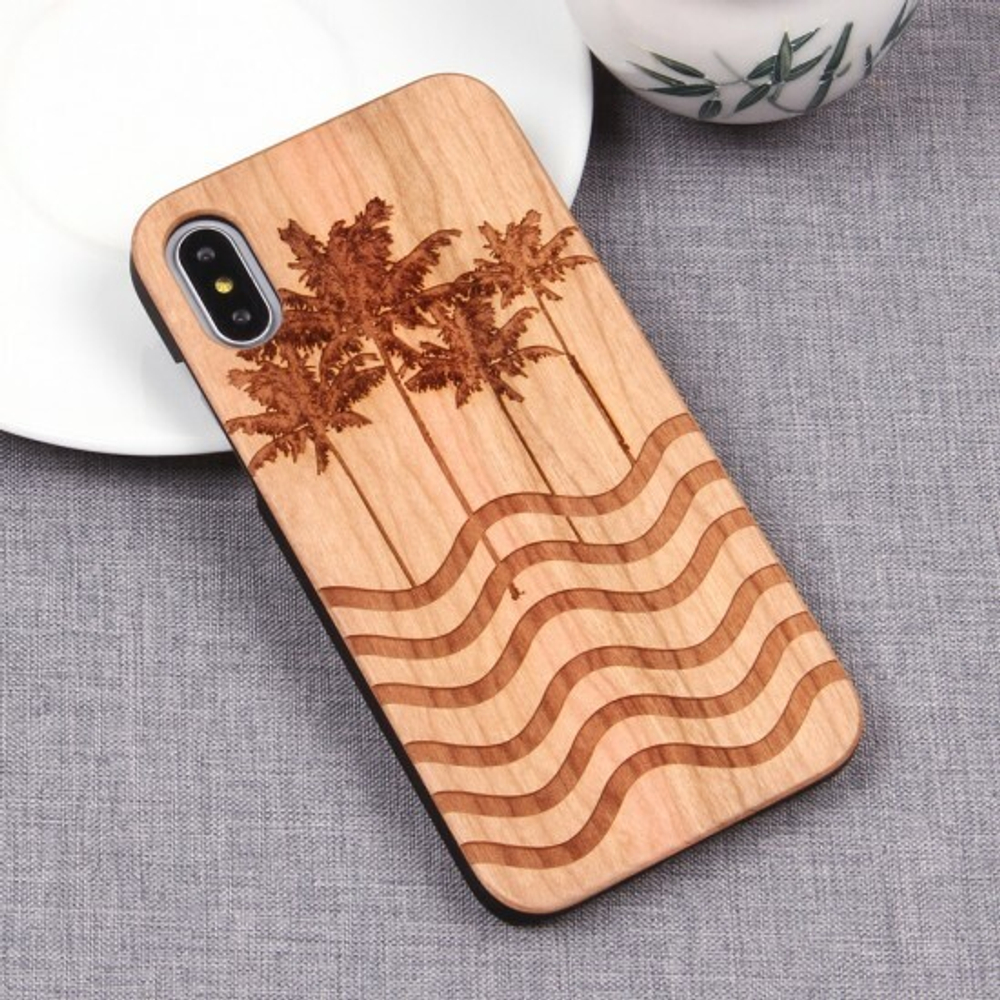 Чехол из дерева для iPhone X/XS, 010412