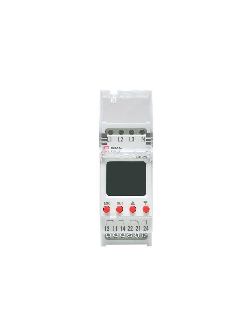 Реле контроля фаз с LCD дисплеем RKF-2S (с нейтралью) EKF rkf-2s