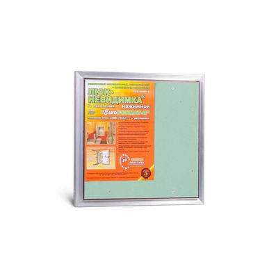 Люк нажимной Практика под плитку "Евроформат АТР" 400x400