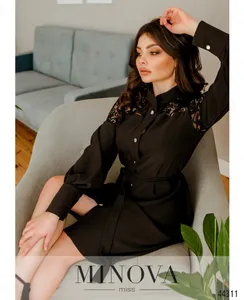 Платье 8633-черный Minova