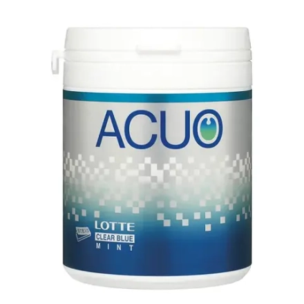 Резинка жевательная ACUO Clear Blue Mint Bottle голубая мята, Lotte, 140г, 1/6/36