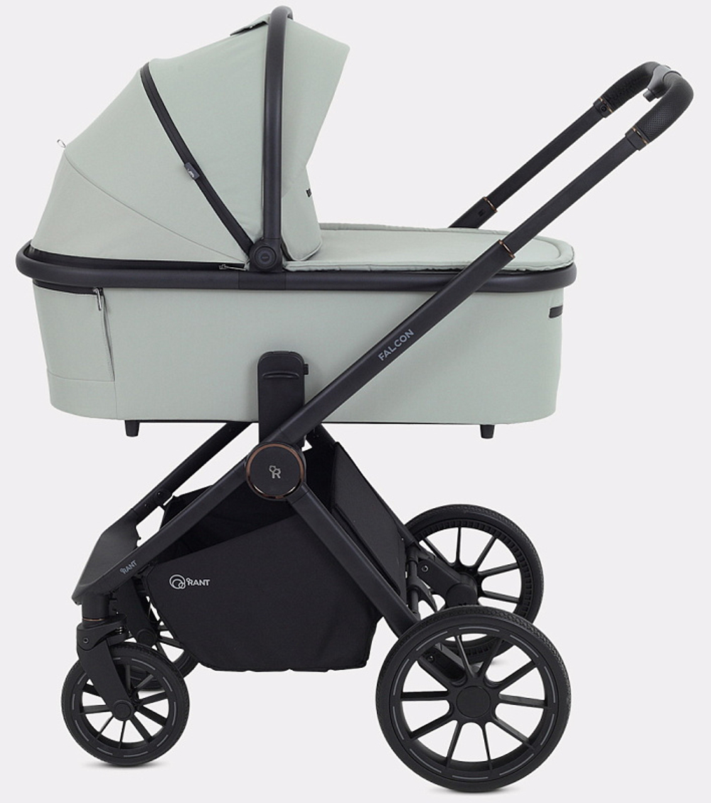 Детская коляска Rant Falcon Neo 3 в 1 с автокреслом Cruise Black Sage