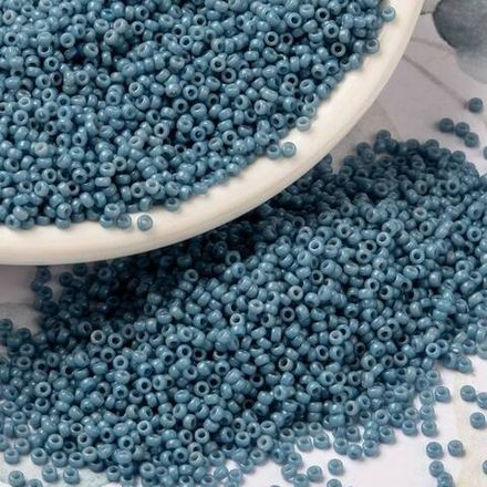 Бисер Round 15/0, Miyuki, джинс (5г)