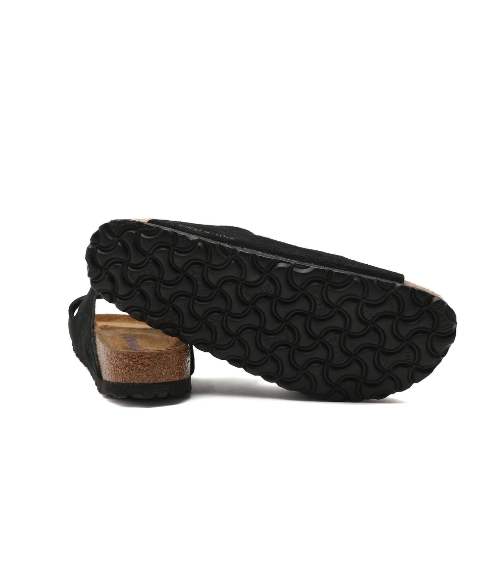 Шлепанцы кожаные arizona sfb vl Birkenstock - черный(951323)