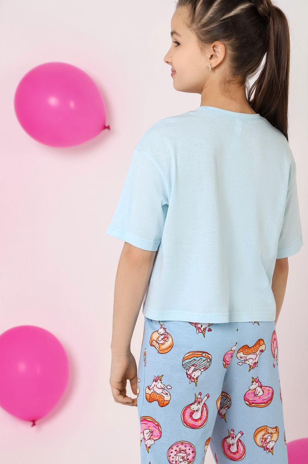 Пижама для девочки Единопончик-2 Виотекс ГОЛУБОЙ