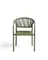 Уличный стул Livadia из зеленого алюминия и веревки