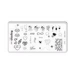 3 Kapous Professional Nails Пластина для стемпинга, Love 2  ,