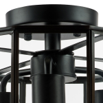 798237 Люстра GENNI 3х40W E27 ЧЕРНЫЙ МАТОВЫЙ/ПРОЗРАЧНЫЙ