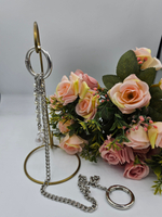 Обвес на сумку на двух карабинах, подвеска, авторская ручная работа "Брутальная мягкость"