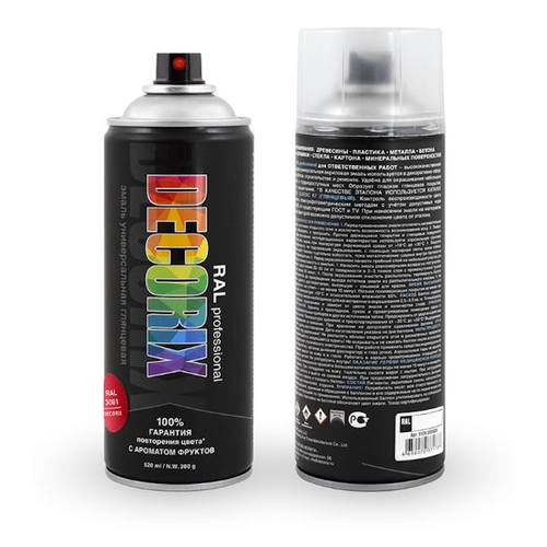 Эмаль аэроз. DECORIX акрил. Professional RAL 3001 сигнальный красный 520мл  0138-3001 DX