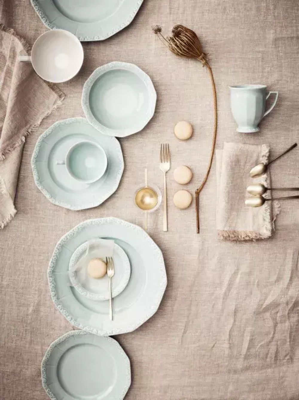 Rosenthal - Набор для завтрака Maria Pale Mint на 2 персоны / артикул   1043040716715505 + 1043040716710221 + 1043040716715456  / GTIN
