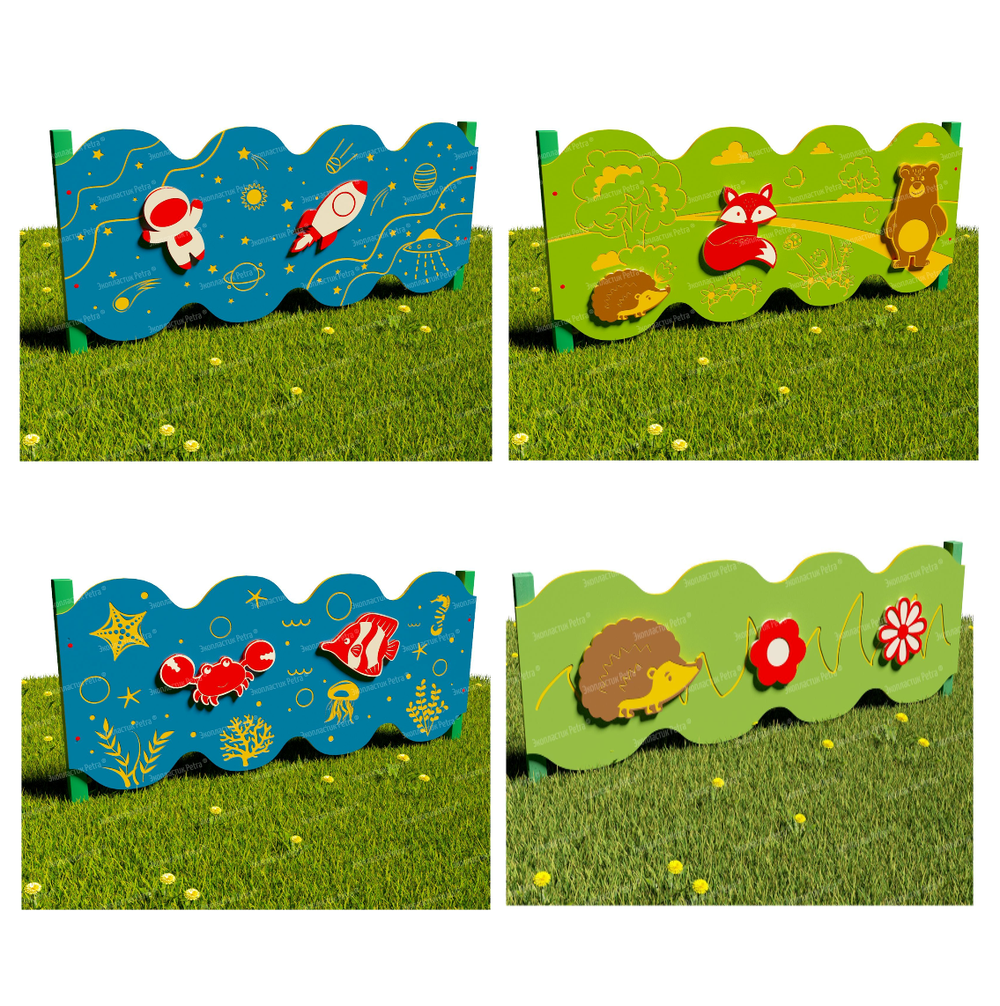 Забор уличный из экопластика 1