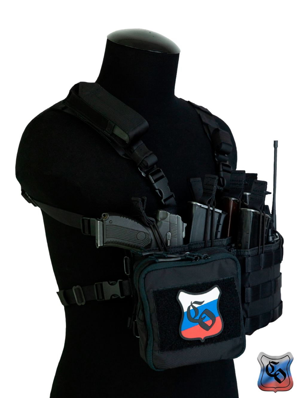 Подсумок SSO ОРГАНАЙЗЕР MOLLE. Сумка под карту и органайзер. Чёрный