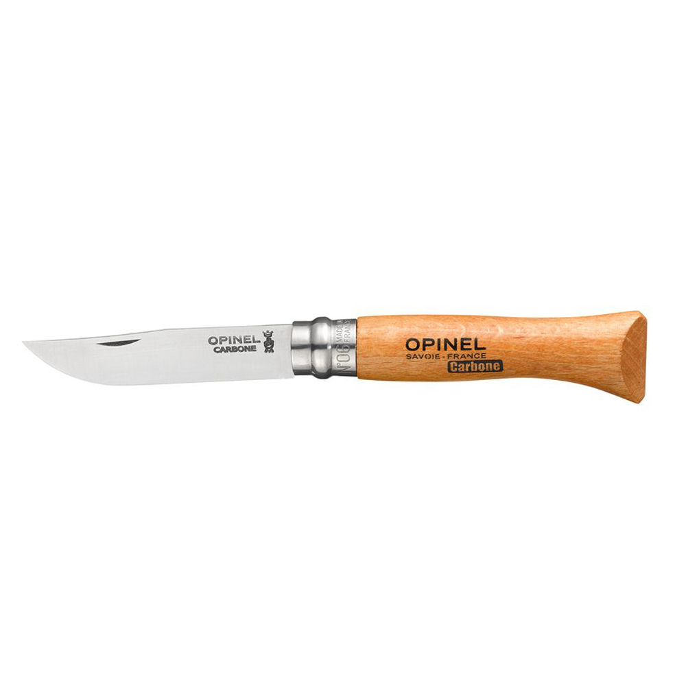 Нож Opinel №6, углеродистая сталь, бук