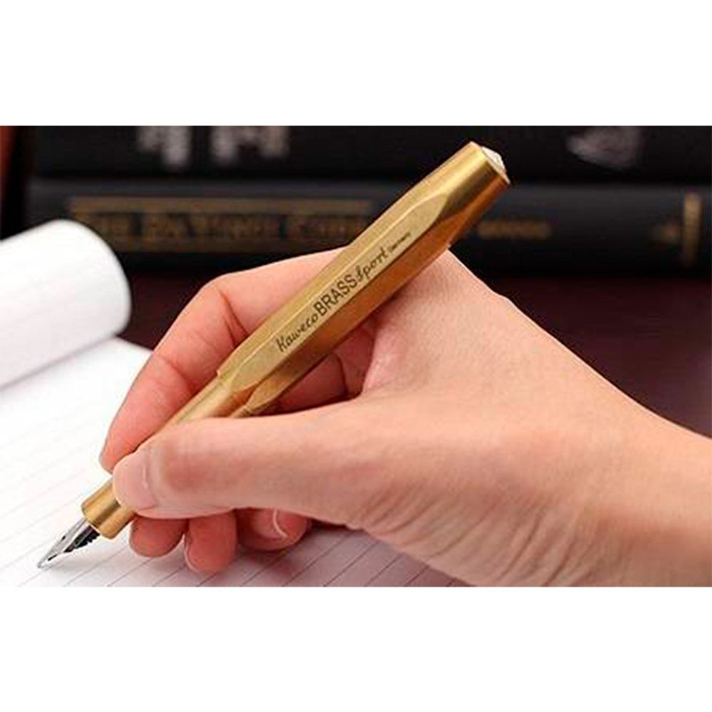 Перьевая ручка Kaweco Brass Sport EF 0.5мм золотистая (10000916) 6