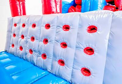 Коммерческая надувная полоса препятствий «Ракета», 14×3×3 м