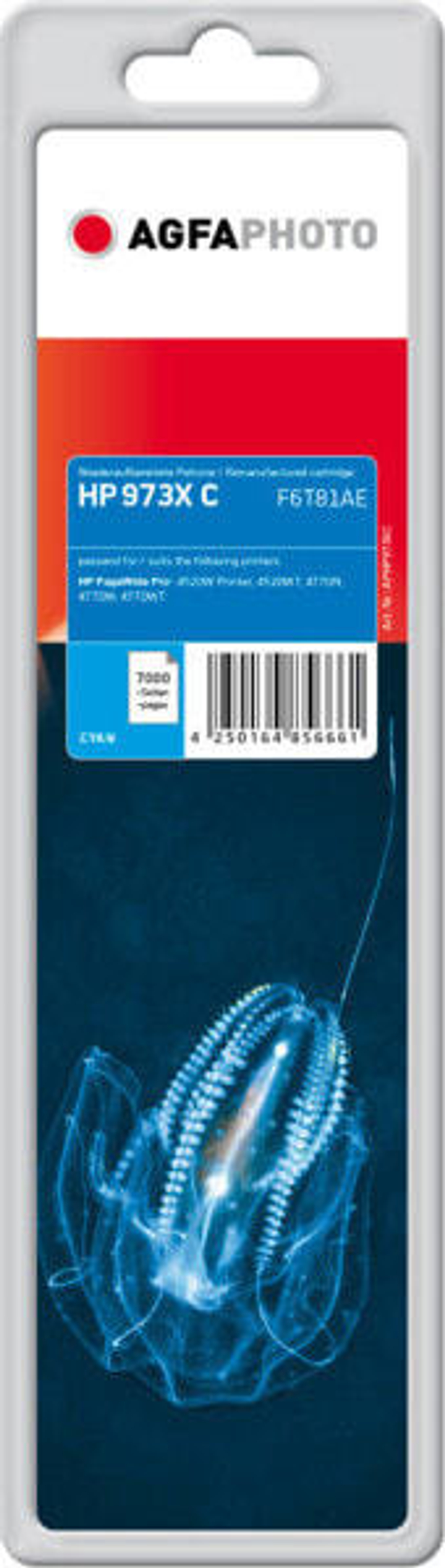 Картридж тонерный голубой 1 шт AgfaPhoto APHP973XC