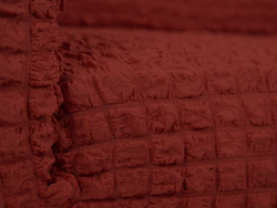 Чехол Модерн на угловой диван с выступом слева, цвет Терракот