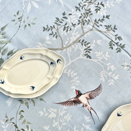 Скатерть «Ласточкино гнездо», цвет голубой