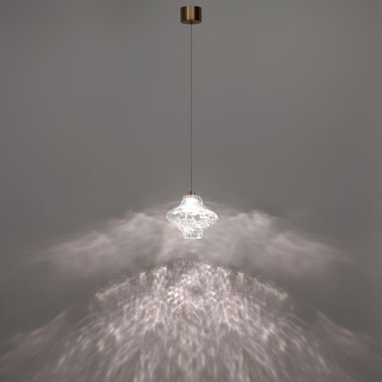 5107/3L L-VISION  ODL26 антич.бронза/прозрачный металл/стекло Подвес LED x 3W 4000K ORDI