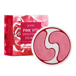 Petitfee Pink Vita Brightening Eye Mask осветляющие тканевые патчи для глаз