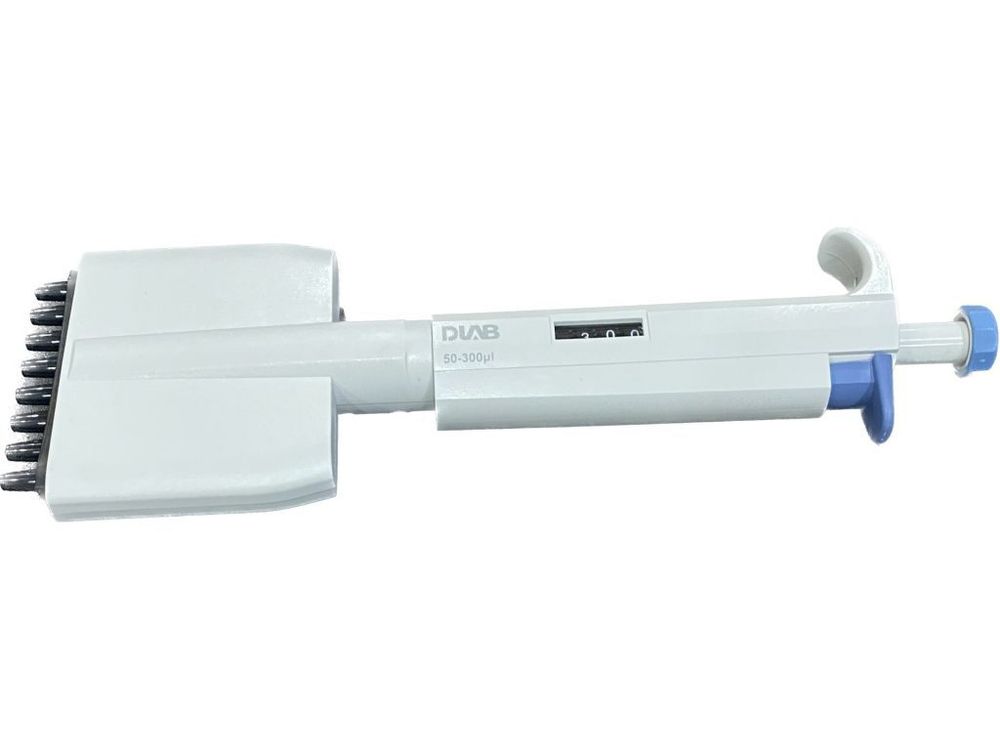 DLAB-8-50-300 Дозатор DLab TopPette восьмиканальный, переменного объема, 50-300 мкл