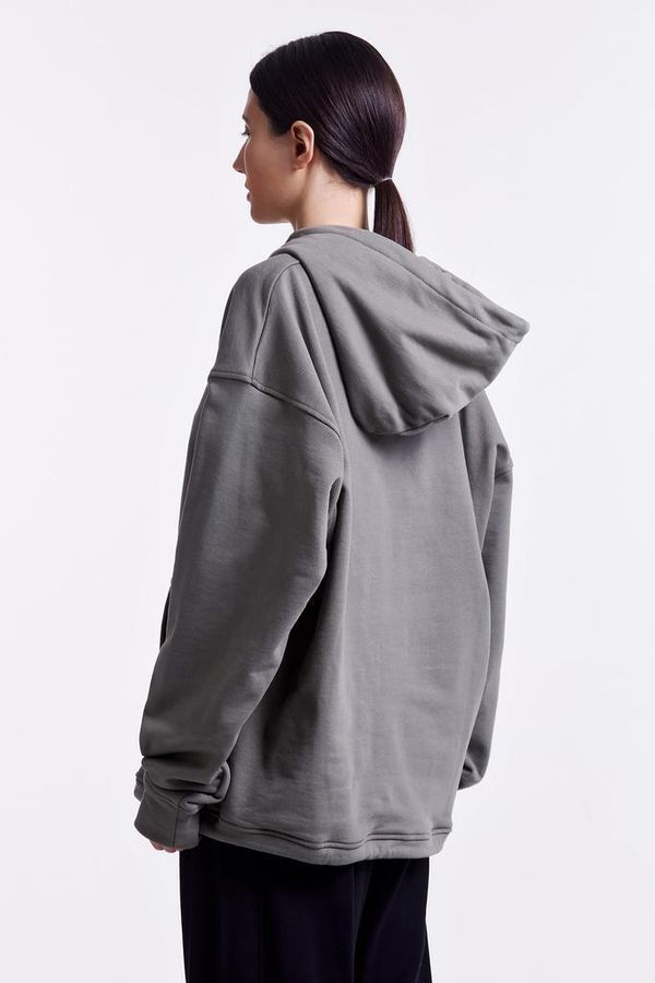 Худи Гречиха Light со шнурком в поясе хаки - фото 8