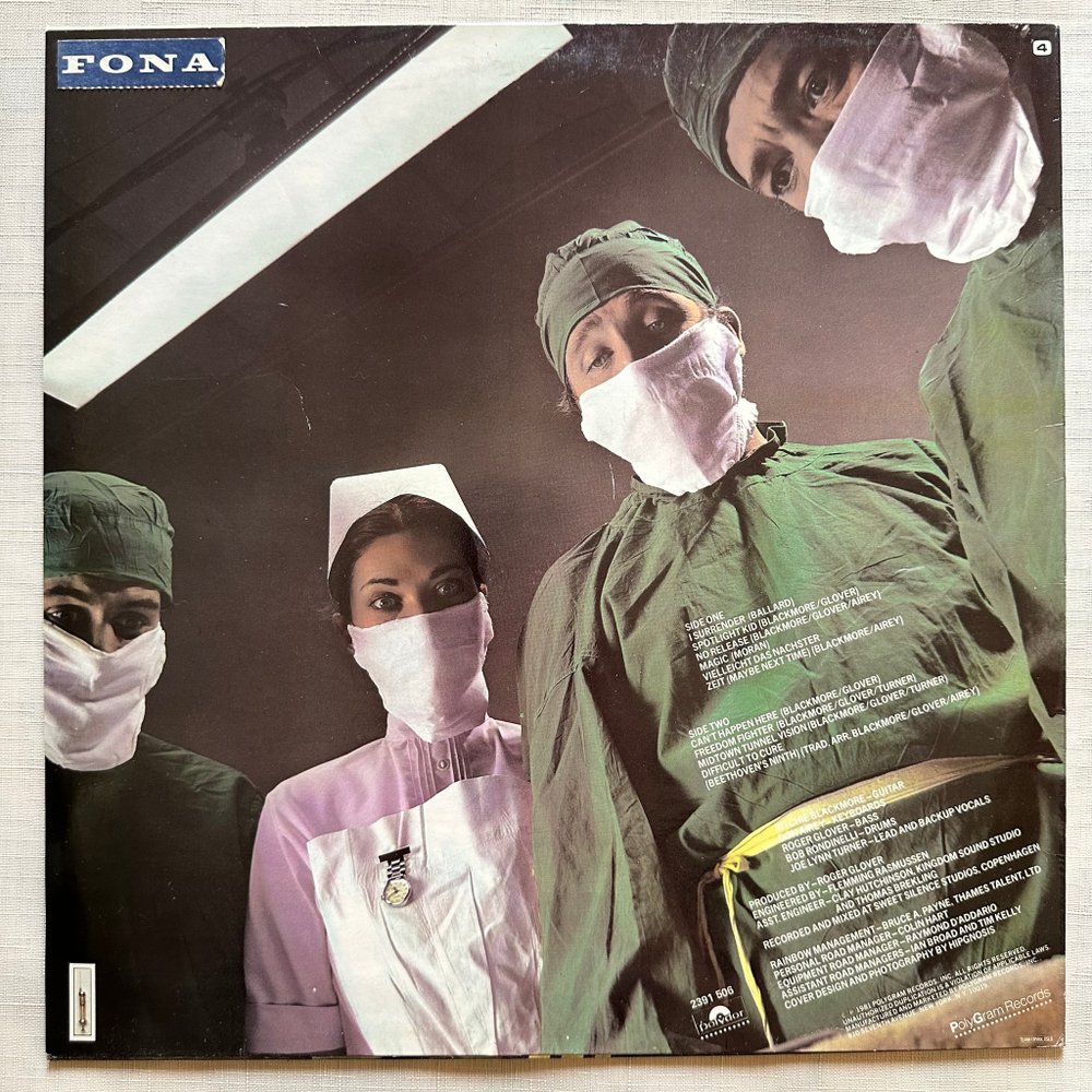 Rainbow - Difficult To Cure (Скандинавия 1981г.)