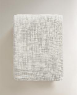Zara Home плед из хлопка, зелёный · 3103/004
