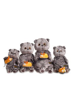 Мягкая игрушка Басик и мышка 22см