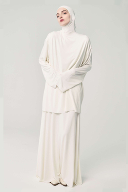 Юбка база широкая белая