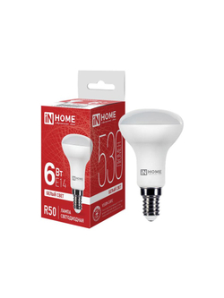 Лампа светодиодная LED-R50-VC 6Вт рефлектор 4000К нейтр. бел. E14 530лм 170-265В IN HOME 4690612024264