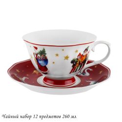 Lenardi 305-210 Чайный набор 12пр.260 мл НОВЫЙ ГОД в под.уп.(х6)