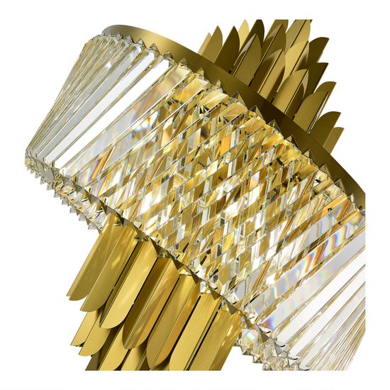 SL1635.303.09 Люстра подвесная ST-Luce Латунь/Прозрачный E14 9*40W NARI