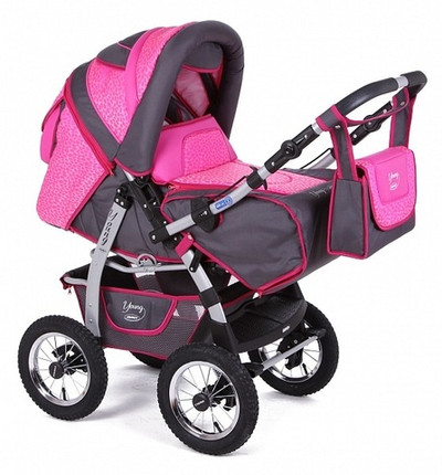 Коляска-трансформер Adamex Young + N (надувные колеса)