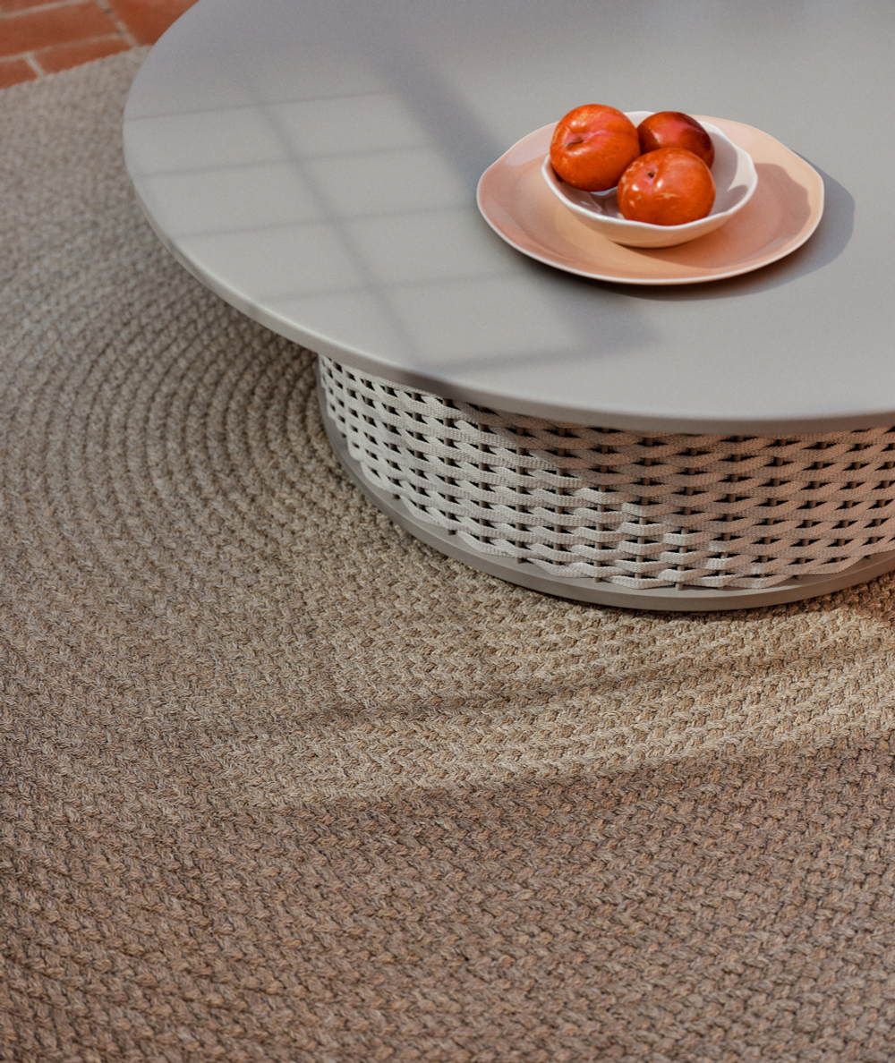 Ковер Despas из синтетических волокон бежевый Ø150 см