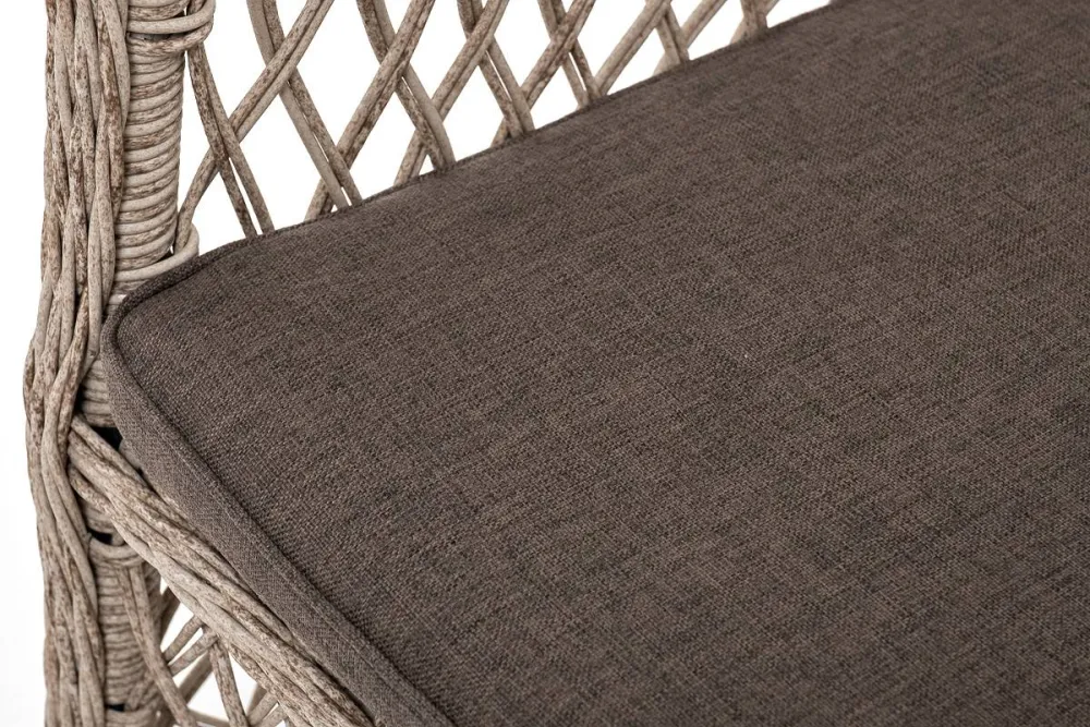 "Эспрессо-80 L" обеденная группа плетеная, цвет бежевый