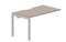 стол Polo 1380х780х750мм (с эргономичным вырезом) - приставной элемент