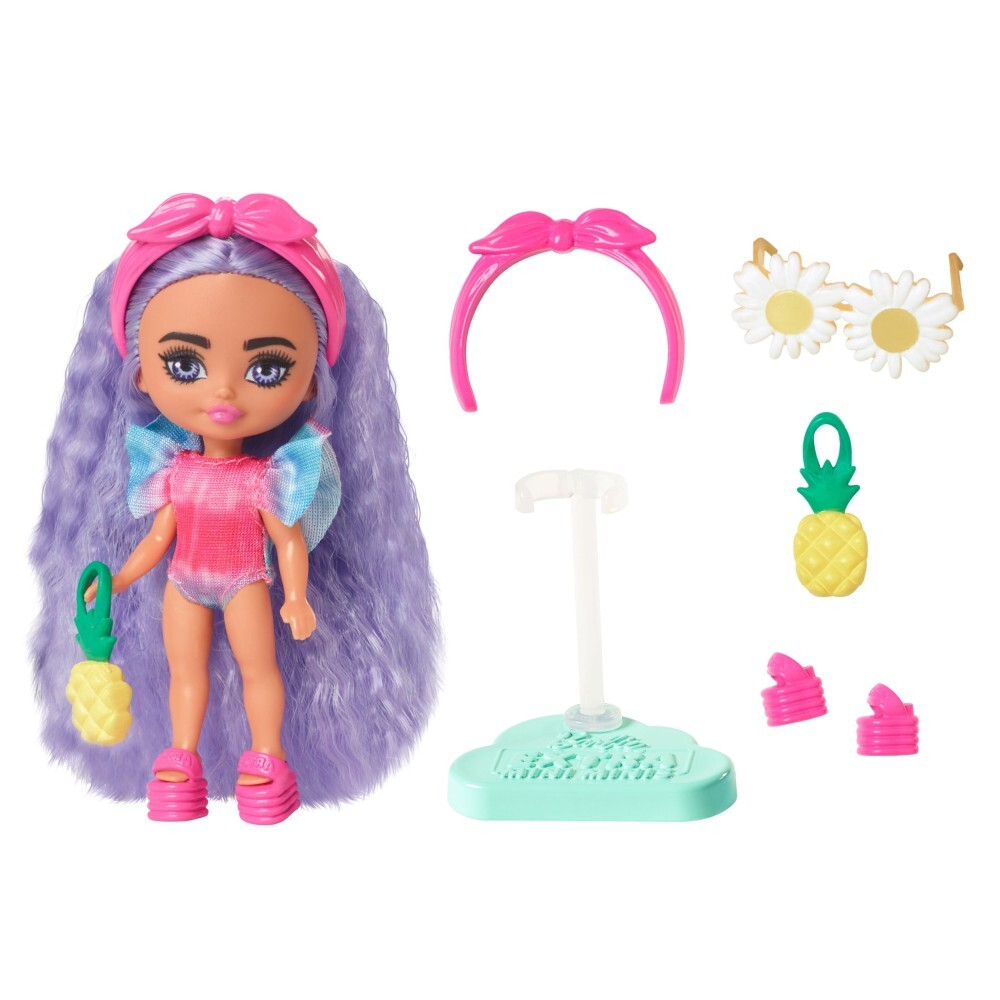 Barbie Extra Fly - пляжная кукла Mini Minis HPN06 / артикул   HLN44 HPN06  / GTIN 194735163779
