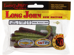 Мягкая приманка Lucky John LONG JOHN 3.1in (79 мм), цвет T44, 8 шт.