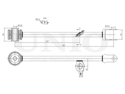 Рычаг подвески продольный задний нижний левый UNIO SSP-40107